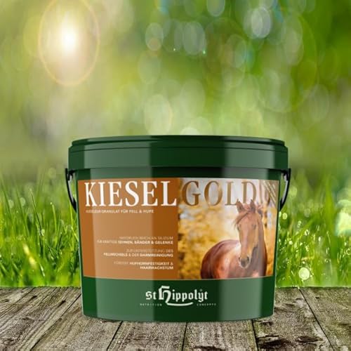 St. Hippolyt Kieselgold 4 kg - Kieselgur-Granulat für Fell und Hufe von St. Hippolyt