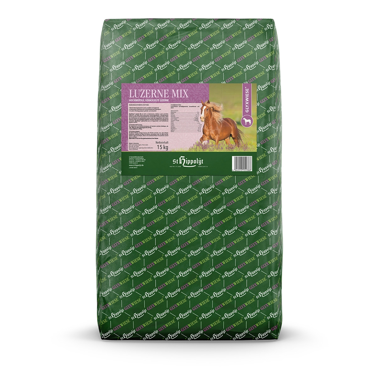 St.Hippolyt Glyx-Wiese-Luzerne-Mix Ballen 15 kg Trockenprodukt St.Hippolyt Glyx-Wiese-Luzerne-Mix Ballen 15 kg Trockenprodukt von St. Hippolyt