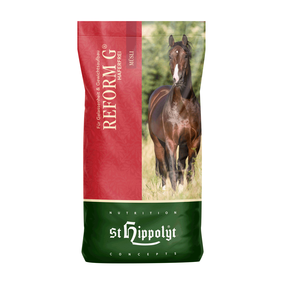 St.Hippolyt Reform G MÜSli 20kg Für schwerfuttrige & temperamentvolle Pferde St.Hippolyt Reform G MÜSli 20kg Für schwerfuttrige & temperamentvolle Pferde von St. Hippolyt