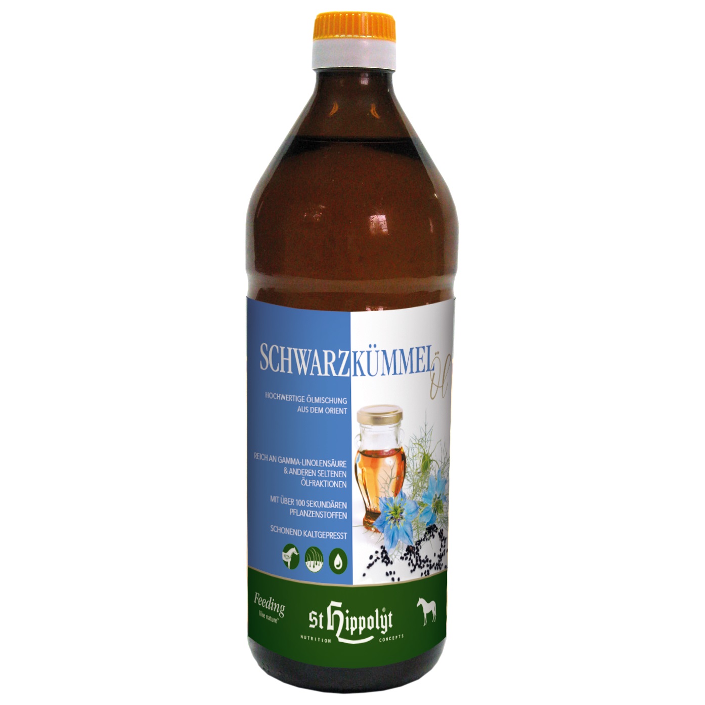 St.Hippolyt Schwarzkümmelöl 750ml Hochwertige Ölmischung aus dem Orient St.Hippolyt Schwarzkümmelöl 750ml Hochwertige Ölmischung aus dem Orient von St. Hippolyt