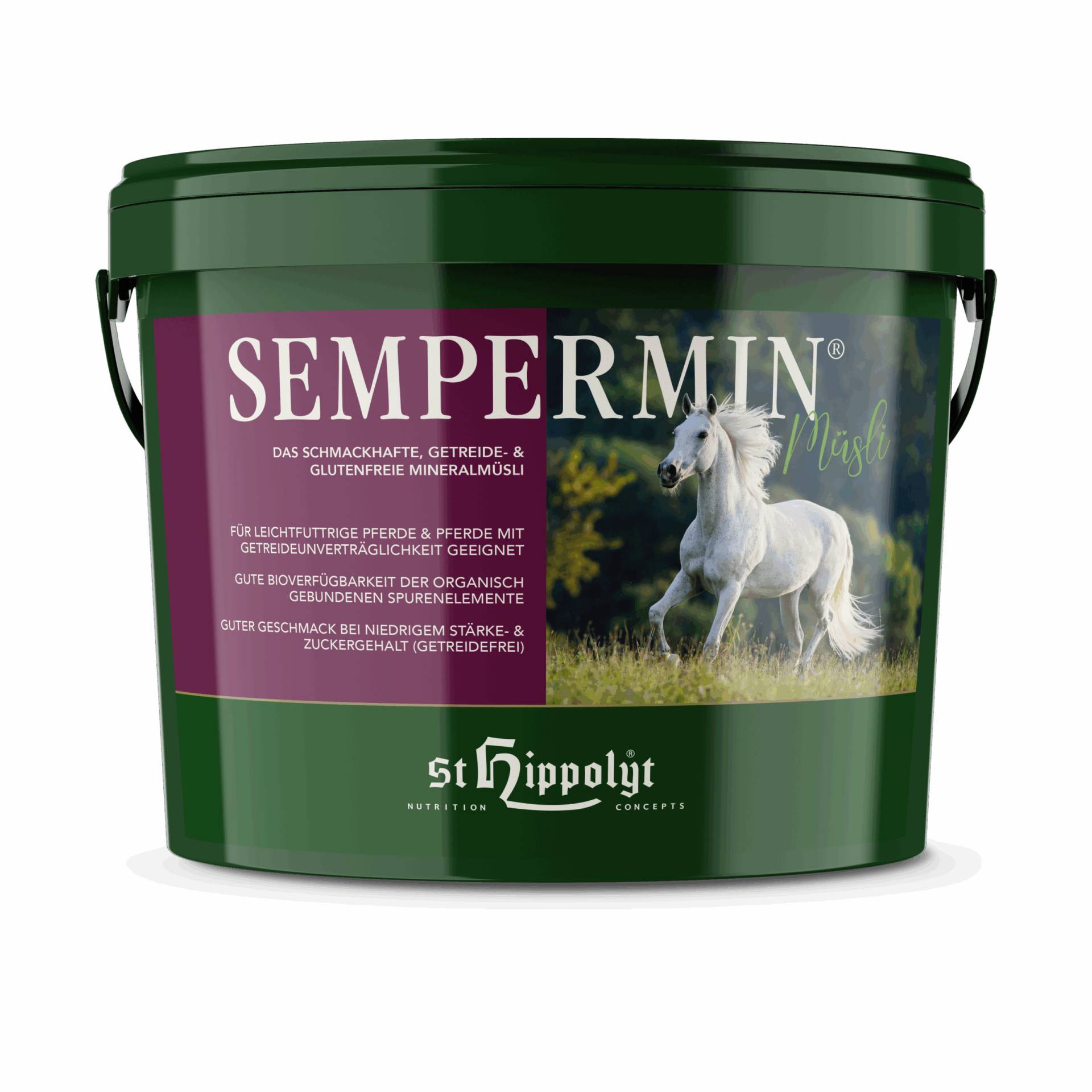 St.Hippolyt Sempermin Müsli 7,5kg Das schmackhafte Mineralmüsli ohne herkömmliche Getreidestärke St.Hippolyt Sempermin Müsli 7,5kg Das schmackhafte Mineralmüsli ohne herkömmliche Getreidestärke von St. Hippolyt