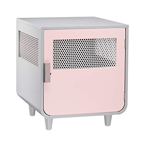 Staart Klein Hundekäfig Hundebett Hundekissen Holz Innen Rosa ST-H100032 von Staart