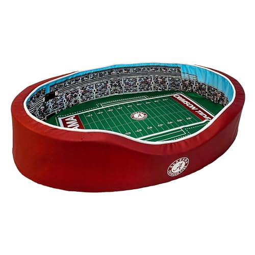 StadiumSpot Tennessee Fußballstadion-Hundebett – authentische Vols-Grafik, patentiertes Design – kleine, mittelgroße und große Bettgrößen (groß) von StadiumSpot