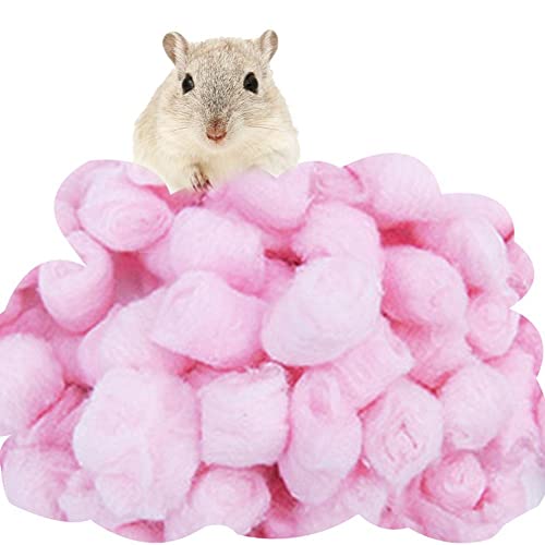 100 Stück Hamster Baumwollbällchen Haustier Käfig Filterkugel Winter Warmer Wattebausch Hamster Baumwollkugel Kleine Tierversorgung von Stakee