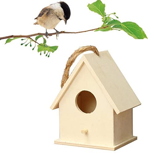 Vogel Nistkasten Holz Vogelhaus Hängende Vögel Nest Holz Kleines Vogelhaus Für Garten Im Freien Baumbaum von Stakee