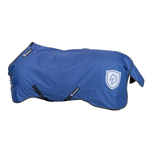 Stallone Weidedecke Outdoor Super Guard 100 g - Navy, 145 cm | Pferdedecke mit 100 g Fütterung | Wasserdicht | Winddicht | 1200D Ripstop | Reflex-Elemente| Reissfest | Hochwertige Verschlüsse von Stallone