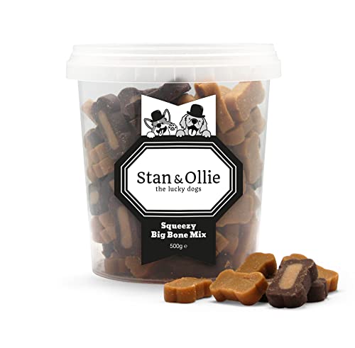 Stan & Ollie Squeezy Big Bone Mix - Lamb Flavor - 500gr of semi-Moist Dog Treats - Training and Reward Snack for Dogs von Stan & Ollie
