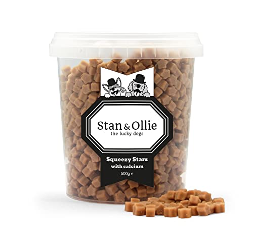 Stan & Ollie Squeezy Calcium Stars - Special trainingsnack for Puppies - extra Calcium - 500gr Training and Reward Snack for Dogs von Stan & Ollie