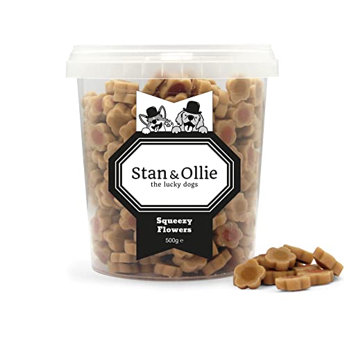 Stan & Ollie Squeezy Flowers - Soft Treats with Salmon and Chicken Flavor Training and Reward Snack for Dogs von Stan & Ollie