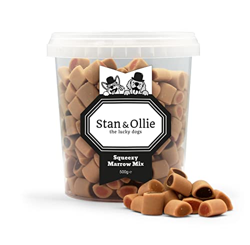 Stan & Ollie Squeezy Marrow Mix - Soft Treat with Lamb, Salmon and Chicken Flavor Training and Reward Snack for Dogs von Stan & Ollie