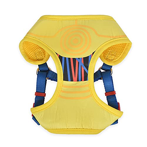 Star Wars C3PO Dog Harness for Medium Dogs, Medium (M) | Yellow Medium Dog Harness, No Pull Dog Harness with D-Ring | Machine Washable Star Wars Merch for Dogs Star Wars Dog Costume von Marvel