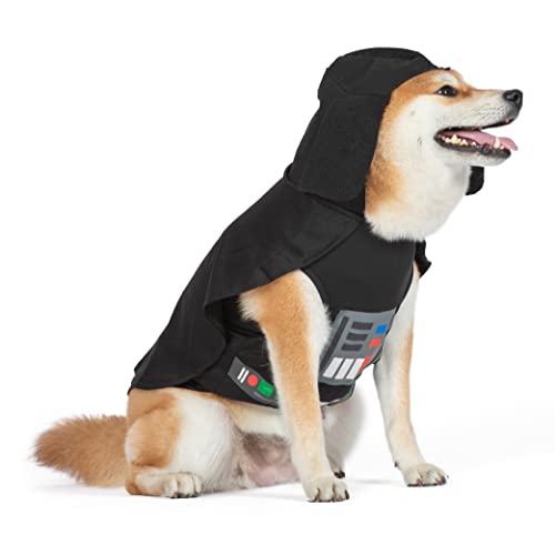 Darth Vader FF14747-22 Haustierkostüm, Größe XL, offiziell Lizenziertes Star Wars Hunde-Halloween-Kostüm, Schwarz Darth Vader FF14747-22 Haustierkostüm, Größe XL, offiziell Lizenziertes Star Wars Hunde-Halloween-Kostüm, Schwarz von Star Wars