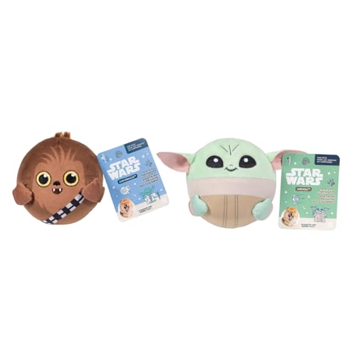 Disney - 2er-Pack - Quietschendes Plüsch - Hundespielzeug - Stil 2 von Star Wars