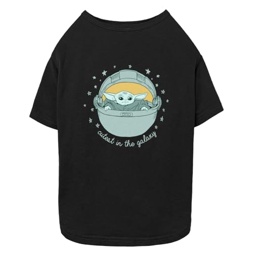 STAR WARS T-Shirt für Hunde und Katzen, niedliches Design in The Galaxy, Yoda, Schwarz, Größe L STAR WARS T-Shirt für Hunde und Katzen, niedliches Design in The Galaxy, Yoda, Schwarz, Größe L von Star Wars