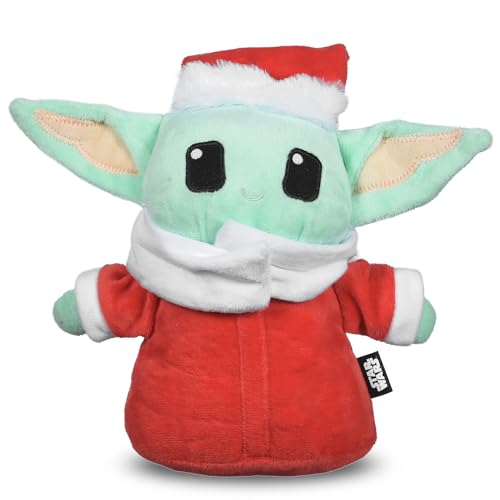 STAR WARS for Pets 22.9 cm The Child Santa Plush Figure Squeak Toy Holiday Pet Products, Grogu Squeaky Pet Toy | Dog Chew Toy, Grogu Plush Stuffed Toys for Dogs von Star Wars