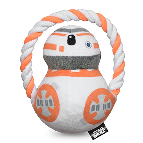STAR WARS for Pets BB8 Rope Ring with Plush Head Dog Toy | BB8 Chew Toy for Dogs | STAR WARS Dog Toys, Dog Tug Toys, Tug of War Dog Chew Toys | Gifts for Star Wars Fans von Star Wars
