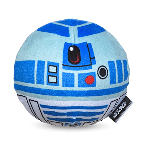 STAR WARS for Pets FF19188 R2-D2 Plüschball mit Quietschball für Hunde, weicher Stoff, quietschender Ball, Hundespielzeug, Kauspielzeug, Geschenke für Fans, 10,2 cm von Star Wars