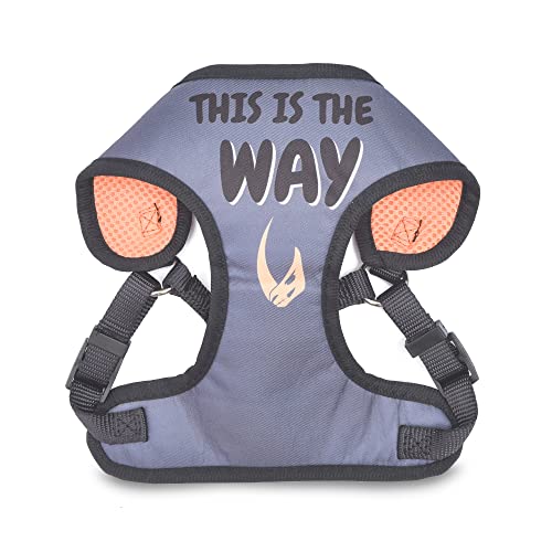 STAR WARS for Pets The Mandalorian: Mandalorian Hundegeschirr Small (S) | Small The Mandalorian Harness for Dogs | Cute Pet Harness, Dog Walking Harness for Small Dogs von Star Wars