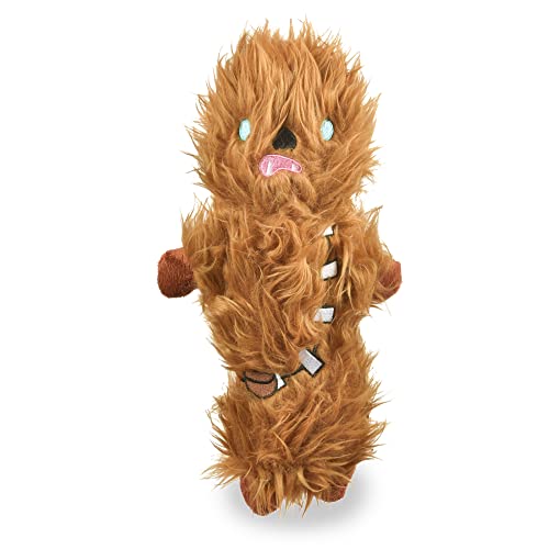 STAR WARS Chewbacca Bobo Plüsch-Quietschspielzeug, 22,9 cm, Chewbacca-Plüsch-Quietscher, Bobo, Haustierspielzeug für Hunde, Chewie-Plüschtier, 22,9 cm, quietschendes Kauspielzeug für Hunde von Star Wars