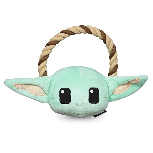 Star Wars For Pets GROGU Seilring mit Pl schkopf Hundespielzeug | GROGU Kauspielzeug f r Hunde | The Mandalorian Dog Toys, Dog Tug Toys, Tug of War Dog Chew Toys, 7 Zoll (FF19276) von Star Wars