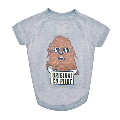 Star Wars Hunde-T-Shirt – Chewbacca Co-Pilot, Grau, XL, Polyester/35% Baumwolle, Bequem, Design Star Wars Hunde-T-Shirt – Chewbacca Co-Pilot, Grau, XL, Polyester/35% Baumwolle, Bequem, Design von Star Wars