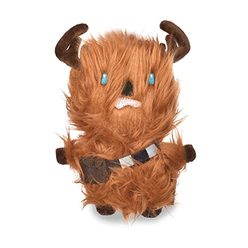 Star Wars Hundespielzeug Chewbacca Hundespielzeug für den Urlaub,Rentier Chewbacca Quietschendes Hundespielzeug Kauspielzeug,Urlaub Hundespielzeug Star Wars Plüschtiere,15.2 cm kleines Hundespielzeug von Star Wars