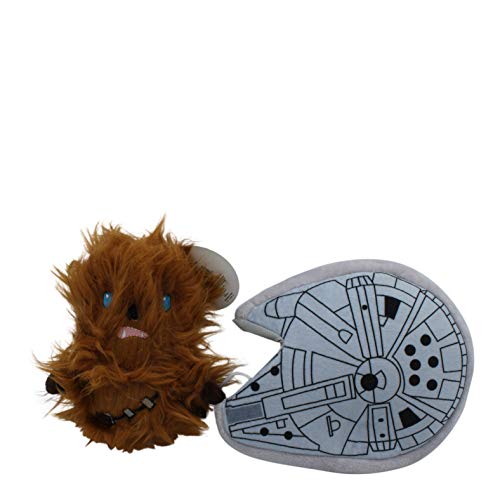 Star Wars Plush Chewbacca Toy | Soft Squeaky Dog Toy von Star Wars
