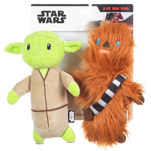 Star Wars for Pets 2 Stück Multipack Hundespielzeug, YODA und Chewbacca Bobo Style Hundespielzeug | Star Wars Plüschtiere Stoff Plüsch Hundespielzeug Quietschendes Star Wars Plüschspielzeug für alle Star Wars for Pets 2 Stück Multipack Hundespielzeug, YODA und Chewbacca Bobo Style Hundespielzeug | Star Wars Plüschtiere Stoff Plüsch Hundespielzeug Quietschendes Star Wars Plüschspielzeug für alle von Star Wars