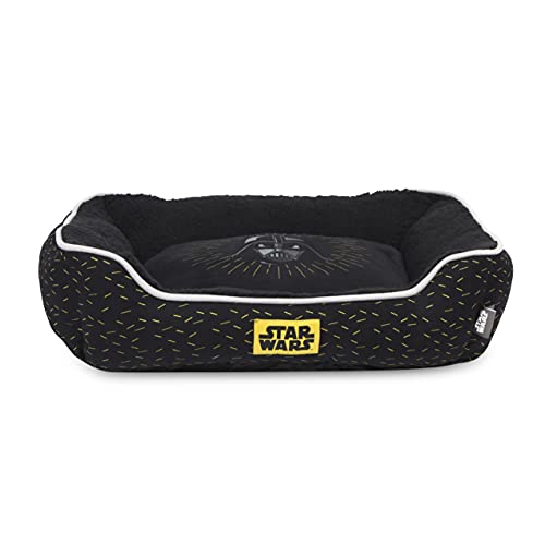Star Wars for Pets Darth Vader Cuddler Hundebett | strapazierfähiges, waschbares Hundebett aus Plüsch, maschinenwaschbar, erhöhtes Hundebett für Haustiere, Schwarz, Einheitsgröße, FF16644 von Star Wars
