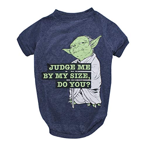 Star Wars for Pets Yoda FF11563 Hunde-T-Shirt für alle Hunde, Grau, Größe L von Star Wars