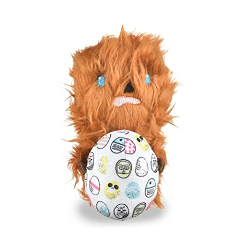 Star Wars: Chewbacca Hundespielzeug, 15,2 cm, Chewbacca, Rebellen-Ei, quietschend, 15,2 cm, Star Wars, Plüsch, Chewbacca, Spielzeug für Hunde, Ostern, gefüllt, Chewbacca, 15,2 cm von Star Wars