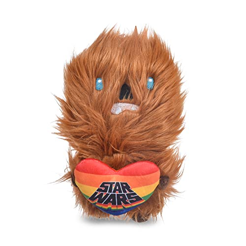 Star Wars: Pride Chewbacca Haustierspielzeug mit Quietschelement, 22.9 cm, Star Wars für Haustiere, Chewbacca, Liebe, Regenbogen, Star Wars Hundespielzeug, Star Wars Regenbogen-Spielzeug für Hunde von Star Wars