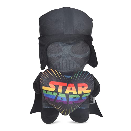 Star Wars: Pride Darth Vader Quietschspielzeug mit Quietschelement, 15.2 cm, Darth Vader Love Regenbogen-Hundespielzeug, Star Wars Geschenke für Haustiere, Regenbogen-Spielzeug für Hunde von Star Wars