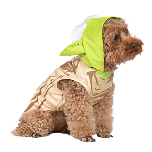 Star Wars: Star Wars: Yoda Halloween 2022 Haustierkostüm, Größe XS, Star Wars Halloween-Hunde, lustiges Hundekostüm, offiziell Lizenziertes Star Wars Hundekostüm, Mehrfarbig (FF13499-22) von Star Wars