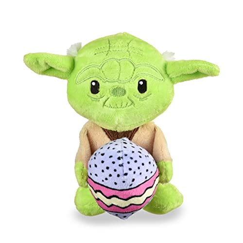 Star Wars: Yoda Ostereier mit Quietschelement, 22,9 cm, Star Wars Plüsch-Quietscher, Oster-Yoda Haustierspielzeug, Star Wars-Spielzeug für Hunde, Ostern, gefüllt, Yoda 22,9 cm von Star Wars