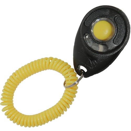 STARMARK schwarz und gelb Training Clicker mit Gelb Armband von StarMark