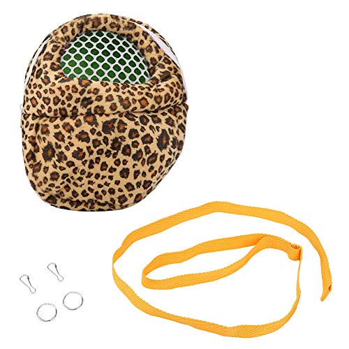 Starbun Pet Packet, 3Colors 3Types Haustierträger Leopard Hamster Rat Igel Chinchilla Frettchen Schlaf-Outdoor-Tasche(22 * 18CM-Gelb) von Starbun