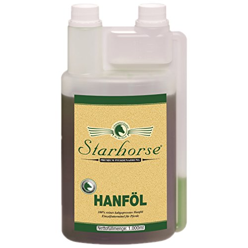 Starhorse Hanföl 1 Liter Dosierflasche für Pferde von Starhorse