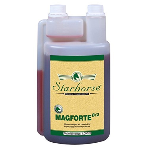 Starhorse MAGFORTE 1 L Dosierflasche Magnesiumliquid mit Vitamin B12 für Pferde von Starhorse