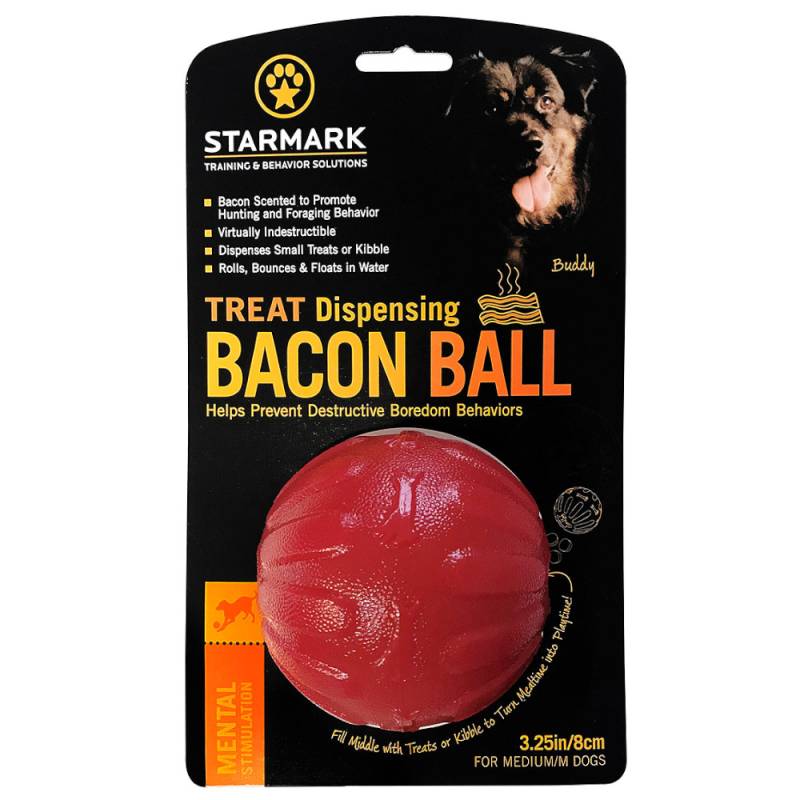 Starmark Treat Dispensing Bacon Ball - Größe M: Ø 8 cm von Starmark