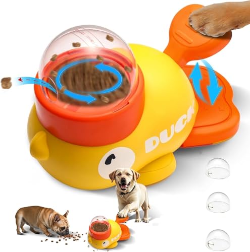 Starnearby Spielzeug Spender für Hunde, Futterspender für Hunde, interaktives Spielzeug in Entenform, Spender für Hunde, Intelligenz-Spiele für Hunde (gelb) von Starnearby