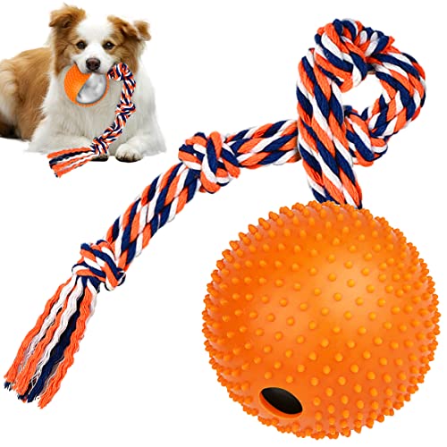 Hundespielzeug Ball am Seil – Langlebiges, interaktives Hundespielzeug für große, mittelgroße und kleine Hunde, Langeweile und stimulierendes Zerren, Apportieren, Kauen, Indoor/Outdoor, von Starweeks