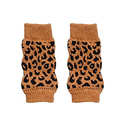 Steellwingsf 4 Stück / Set Hundesocken Anti-Rutsch Beinstulpen Protektor Beinbandage mit Schutz Wunden Bandage hilft Arthritis Haustierbedarf mit Zebra-Leoparden-Punkten von Steellwingsf