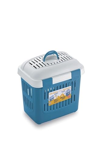 Stefanplast Midi Gulliver Medium Carry Bag Grey White 45x33x33cm von Stefanplast