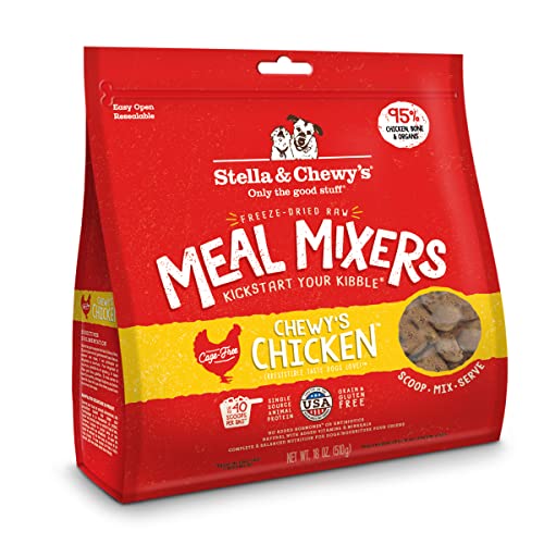 Stella & Chewy's Freeze Dried Raw Chewy's Chicken Meal Mixers - Hundefutter Topper für kleine & große Rassen - getreidefrei, proteinreiches Rezept - 530 ml Beutel von Stella & Chewy's