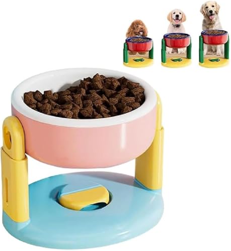 Anhebbarer Saugnapf Haustiernapf, Einstellbare Höhe Futter und Wasser Schüssel für Katze Hund, Erhöhte Katzennäpfe mit rutschfestem Ständer, Haustier Futter und Wasser Schüssel Set, Erhöhte Anhebbarer Saugnapf Haustiernapf, Einstellbare Höhe Futter und Wasser Schüssel für Katze Hund, Erhöhte Katzennäpfe mit rutschfestem Ständer, Haustier Futter und Wasser Schüssel Set, Erhöhte von Stellar Fung Hwa