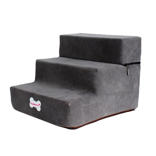 Stellar Fung Hwa Hundetreppe mit 3 Stufen, Treppe für Haustiere, Treppe für ältere Tiere, abnehmbare und waschbare Stufen für Haustiere für Katzen, Hunde klettern Stellar Fung Hwa Hundetreppe mit 3 Stufen, Treppe für Haustiere, Treppe für ältere Tiere, abnehmbare und waschbare Stufen für Haustiere für Katzen, Hunde klettern von Stellar Fung Hwa