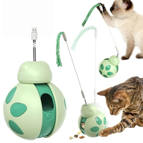 Stellar Fung Hwa Interaktives Katzenspielzeug, Katzenspielzeug für den Innenbereich, Spielzeug für Kätzchen mit Neckstab, Futterspender für Katzen, Geschenk für Katze für Bewegung/Entlastung Stellar Fung Hwa Interaktives Katzenspielzeug, Katzenspielzeug für den Innenbereich, Spielzeug für Kätzchen mit Neckstab, Futterspender für Katzen, Geschenk für Katze für Bewegung/Entlastung von Stellar Fung Hwa