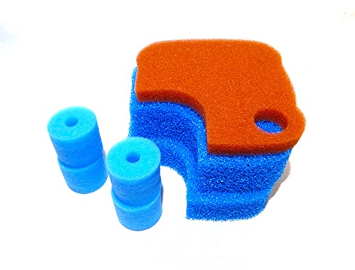 Steppan Filterschwämme EIN Set passend für Oase Biomaster 250 und 250 Thermo (2 x Blau 1 x Rot 4 x rund Blau) von Steppan