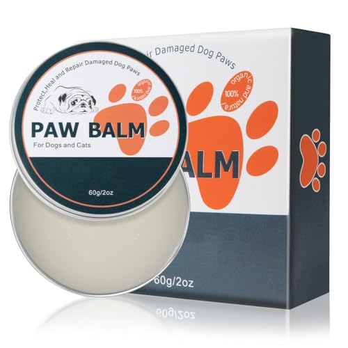SteriMedo Pfotenbalsam für Hunde & Katzen 60 g, Natürliche Pfotenpflege mit Bienenwachs, Aloe & Kokosöl, gegen rissige & trockene Ballen, Leck sicher & vegan von SteriMedo